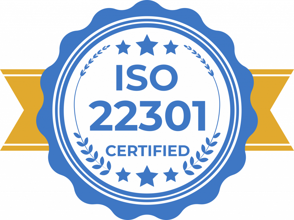 ISO 22301 Certificate